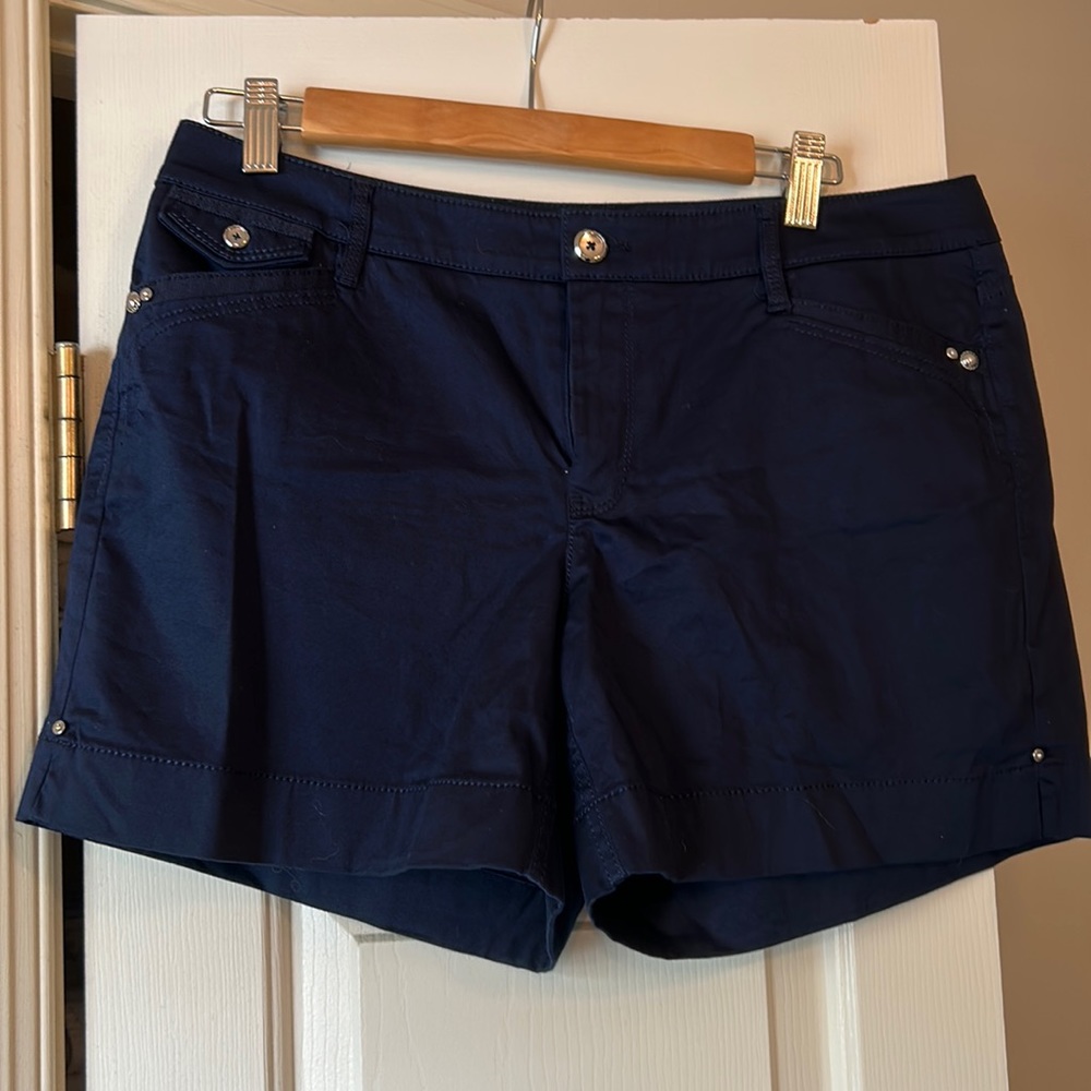 White House Black Market shorts size 10 blue